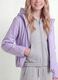 Purple hooded rain jacket with zip for girls_2