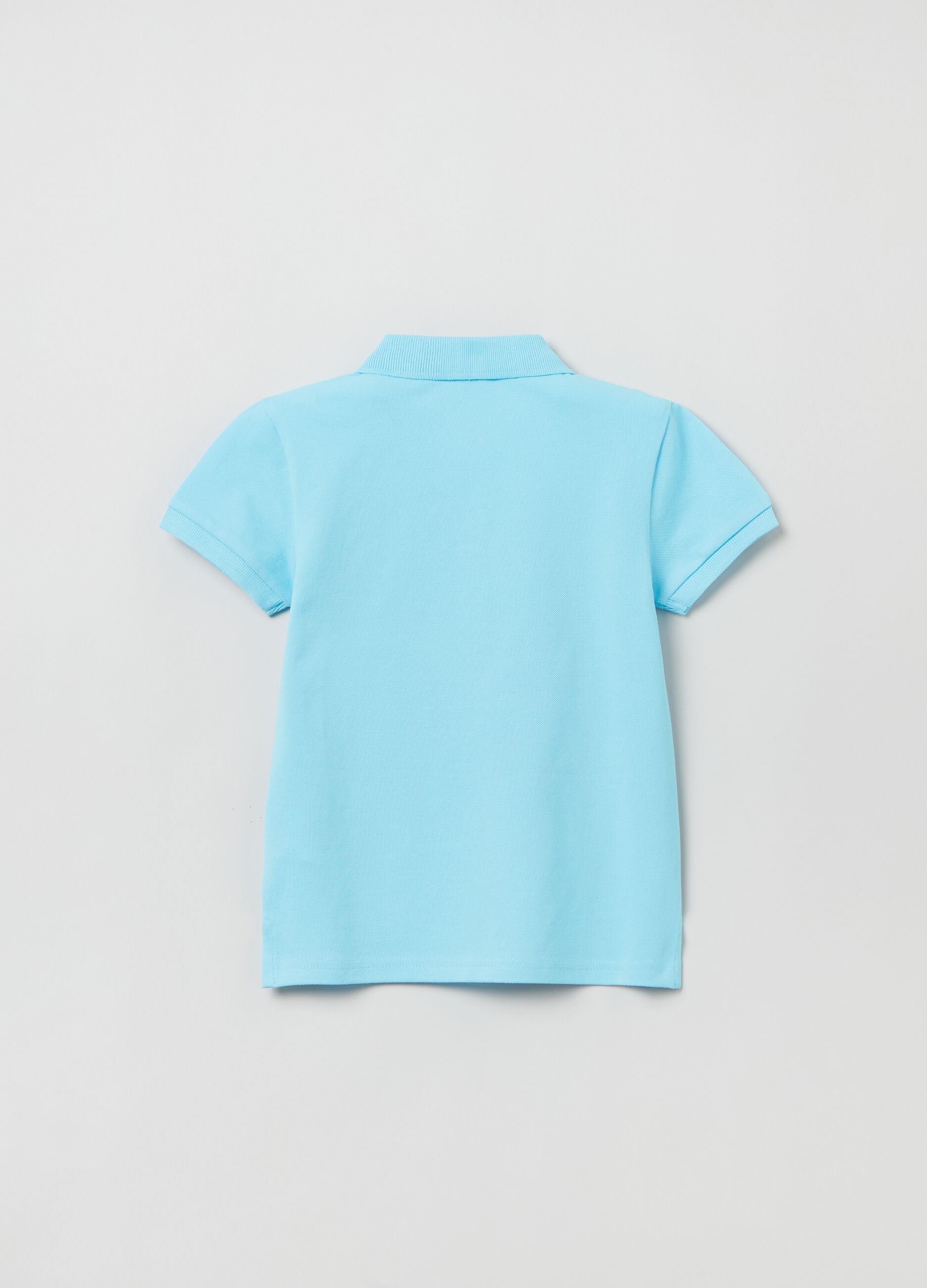 Cotton pique polo shirt_1