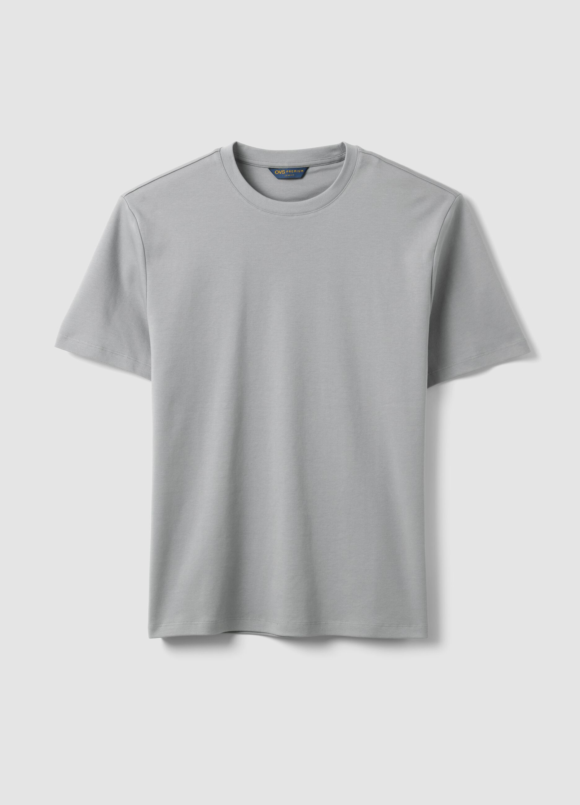 Hellblaues T-Shirt aus reiner Baumwolle