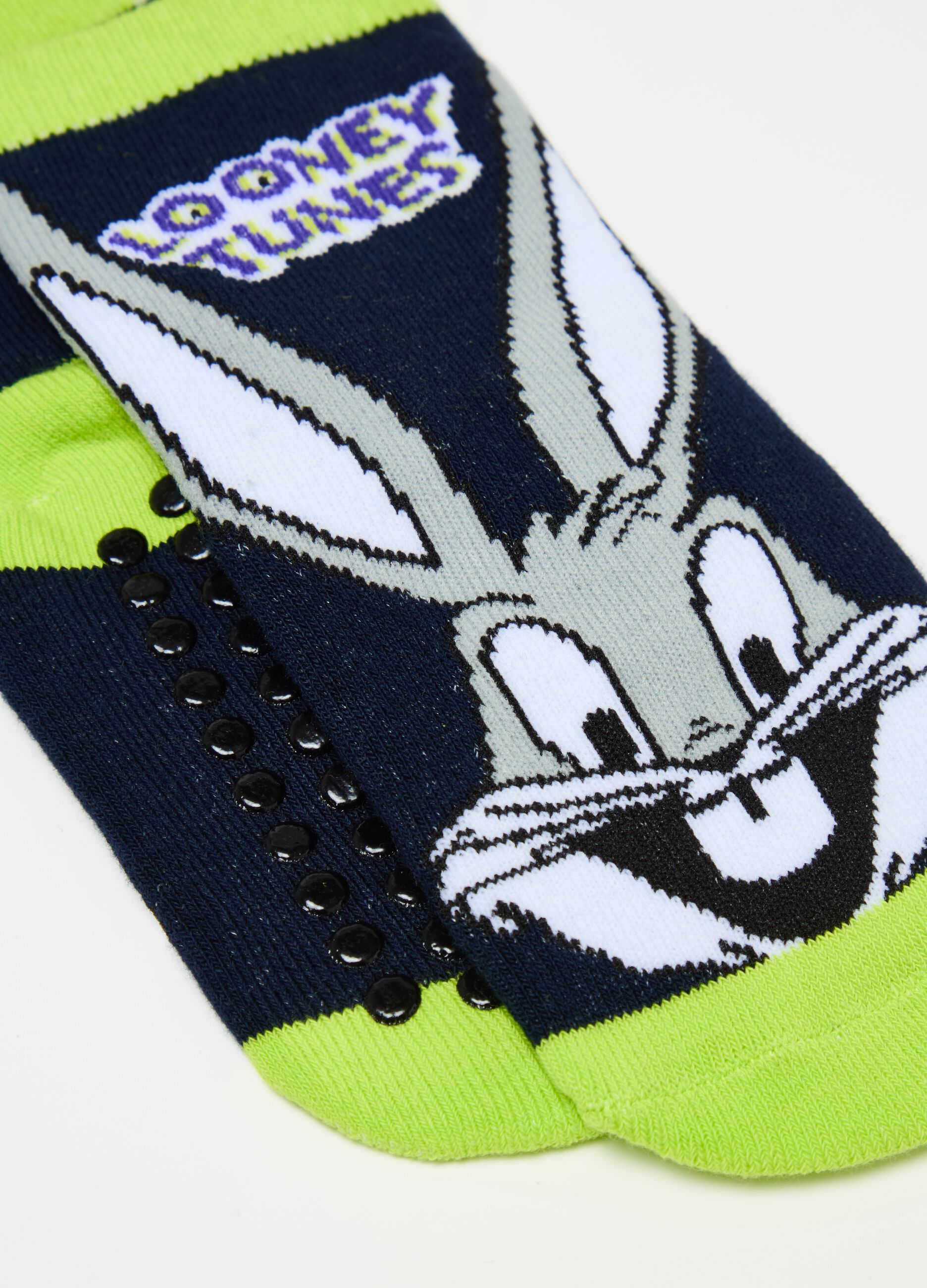 Calcetines antideslizantes de algodón orgánico Bugs Bunny