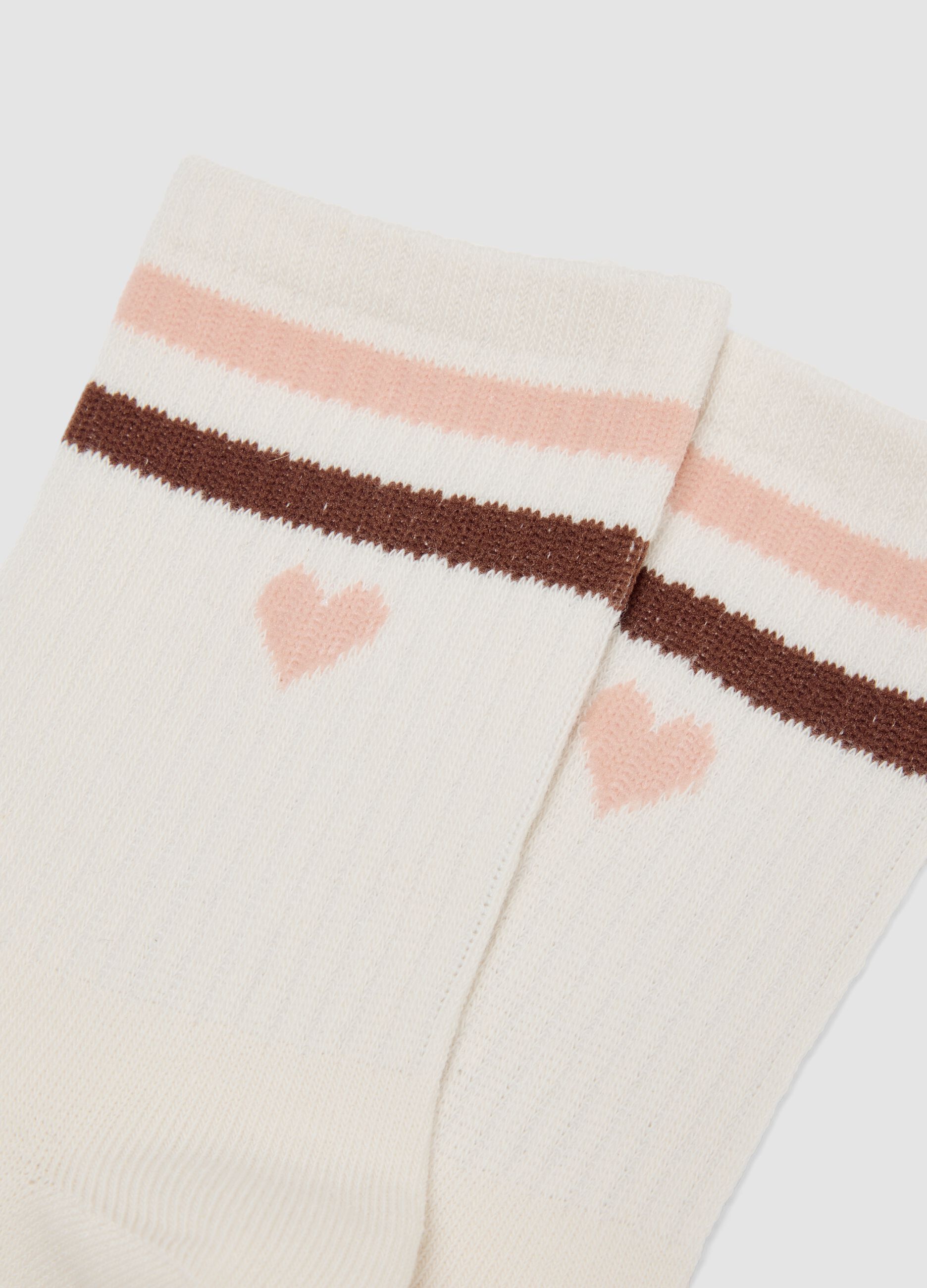 Calzini bianchi in cotone organico elasticizzato