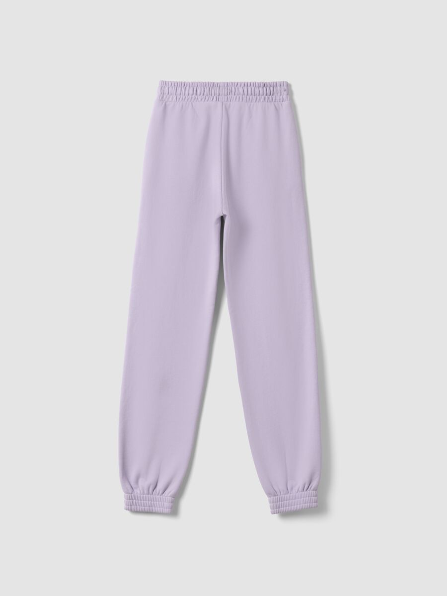 Violette Jogginghose aus reiner Bio-Baumwolle im Regular Fit f&uuml;r M&auml;dchen_5