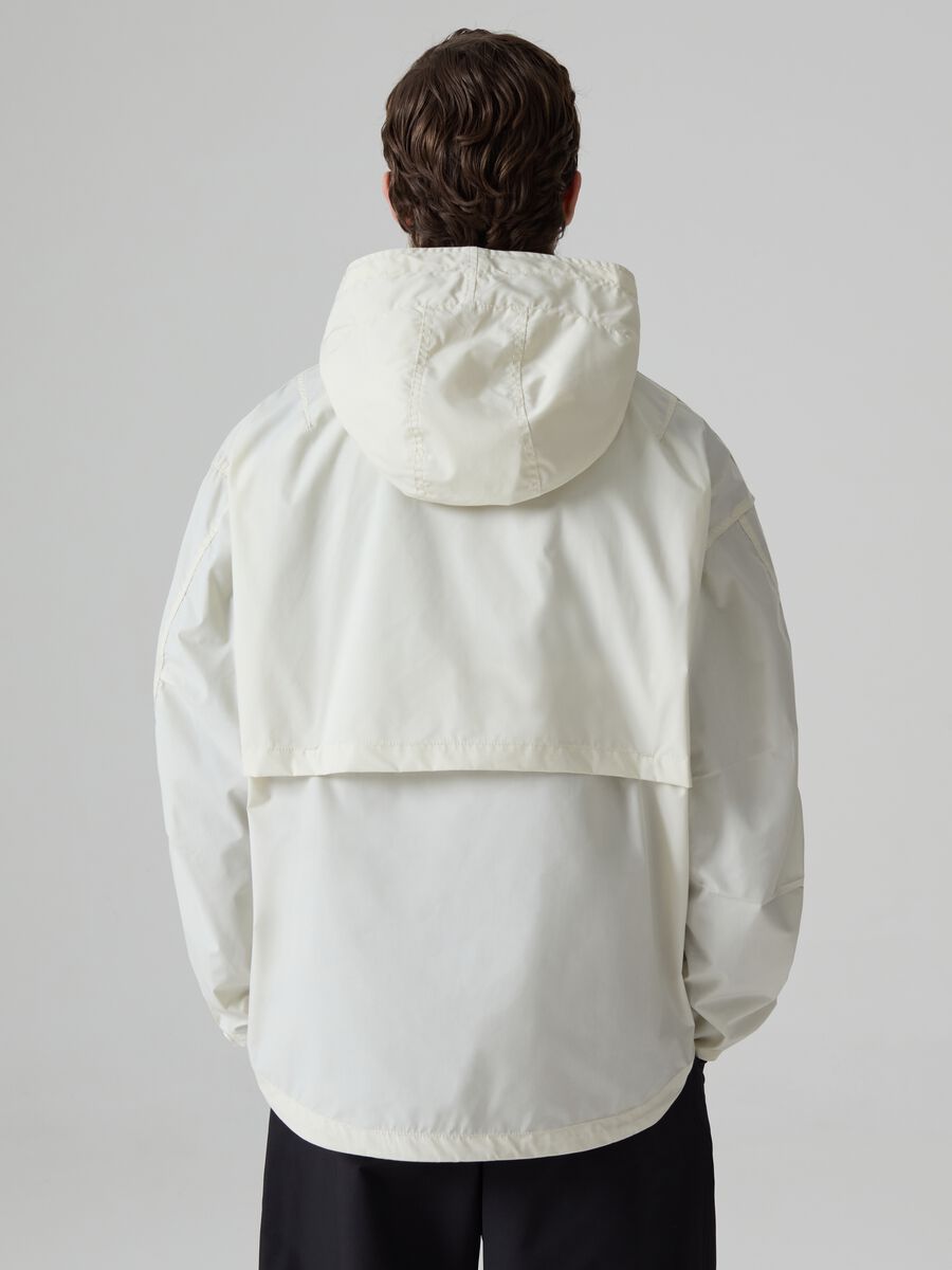 Selection short oversized jacket with hood_2