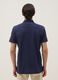 Polo azul em algod&atilde;o puro slim fit de manga curta_2