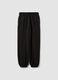 Black cotton-blend joggers with elasticated waistband, regular fit_5