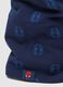 Blue stretch cotton neck warmer for children with comfortable fit_1