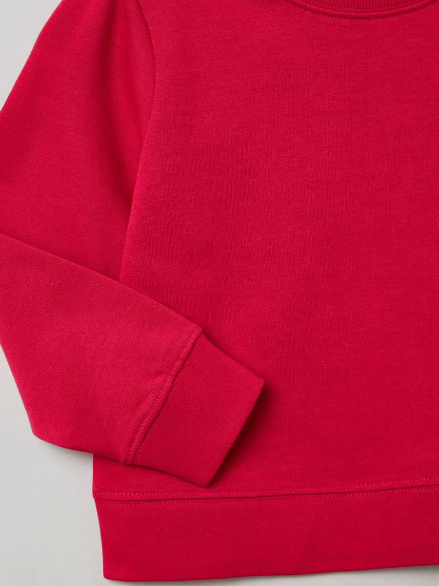 Solid colour cotton sweatshirt_2