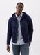 Full-zip fleece sweatshirt with logo embroidery_0