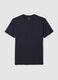 Blue pure cotton regular fit t-shirt_4
