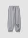 Graue Joggerhose aus reiner Baumwolle_0