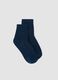 Blue stretch cotton socks_0