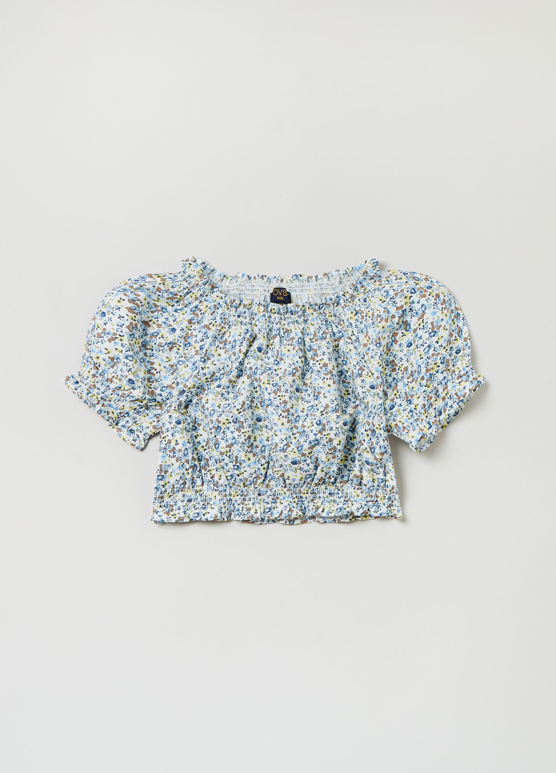 Blouse with small flowers print