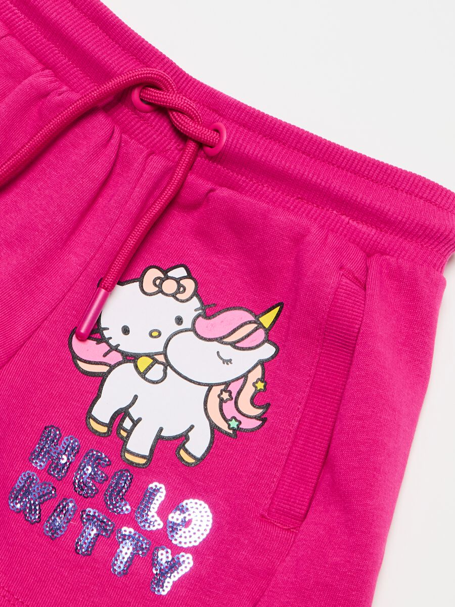 Shorts de felpa con estampado Hello Kitty_2