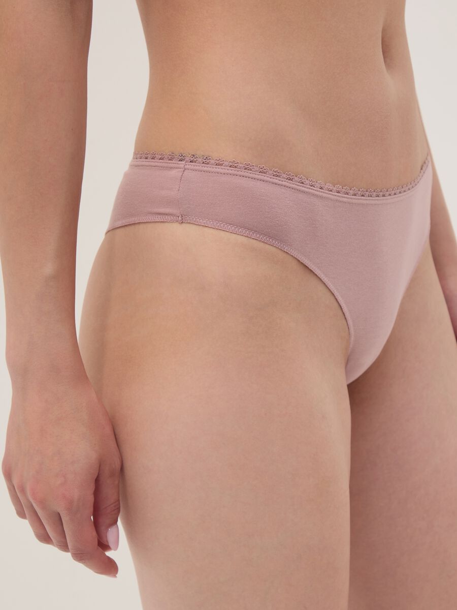 3-pack of multicolour Brazilian briefs in stretch organic cotton_3
