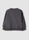 Grey cotton-blend crew-neck racing print sweatshirt for boys_1