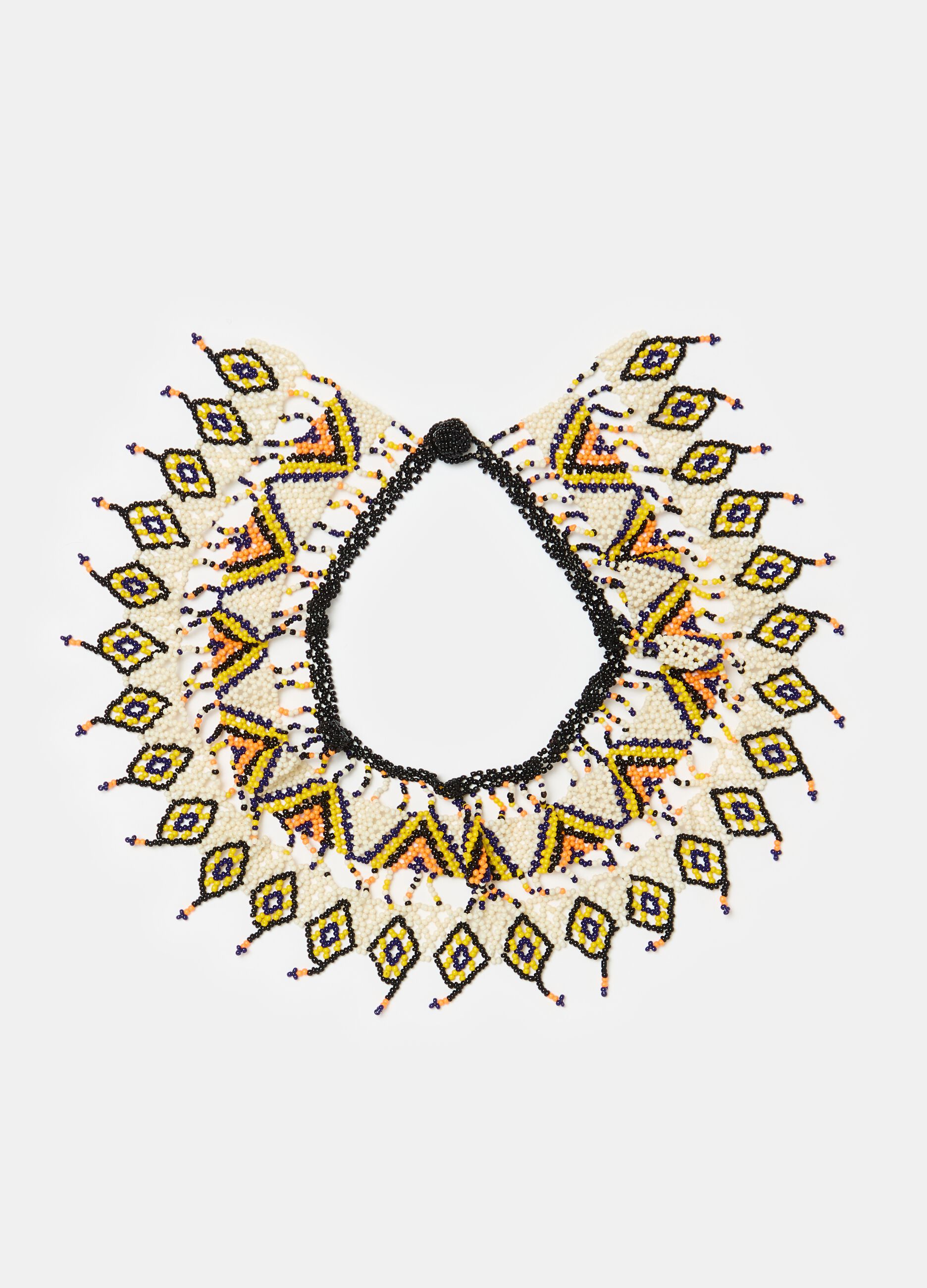 Ethnic choker with beads