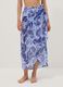Blue printed beach sarong_1
