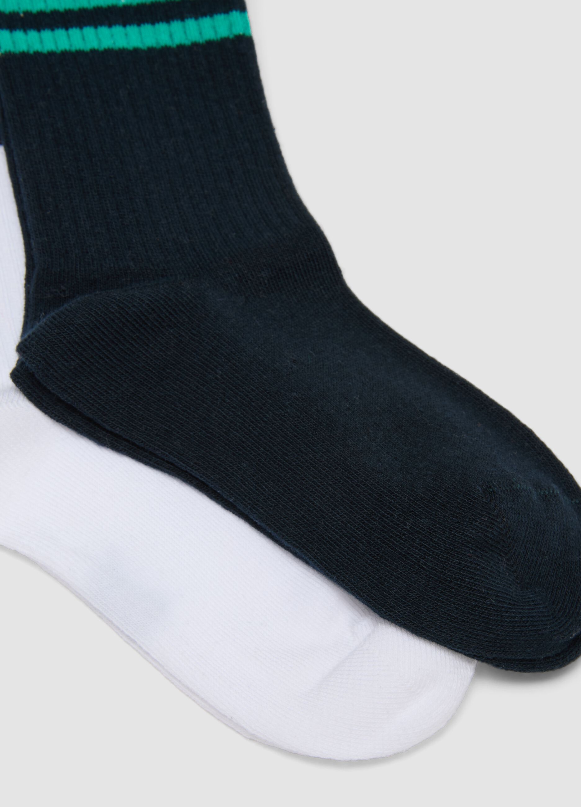 3-pack of multicolour short socks in stretch organic cotton for boys
