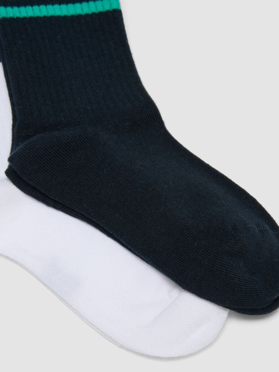 3-pack of multicolour short socks in stretch organic cotton for boys_2