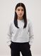Grey pure cotton sweatshirt regular fit for girls_0