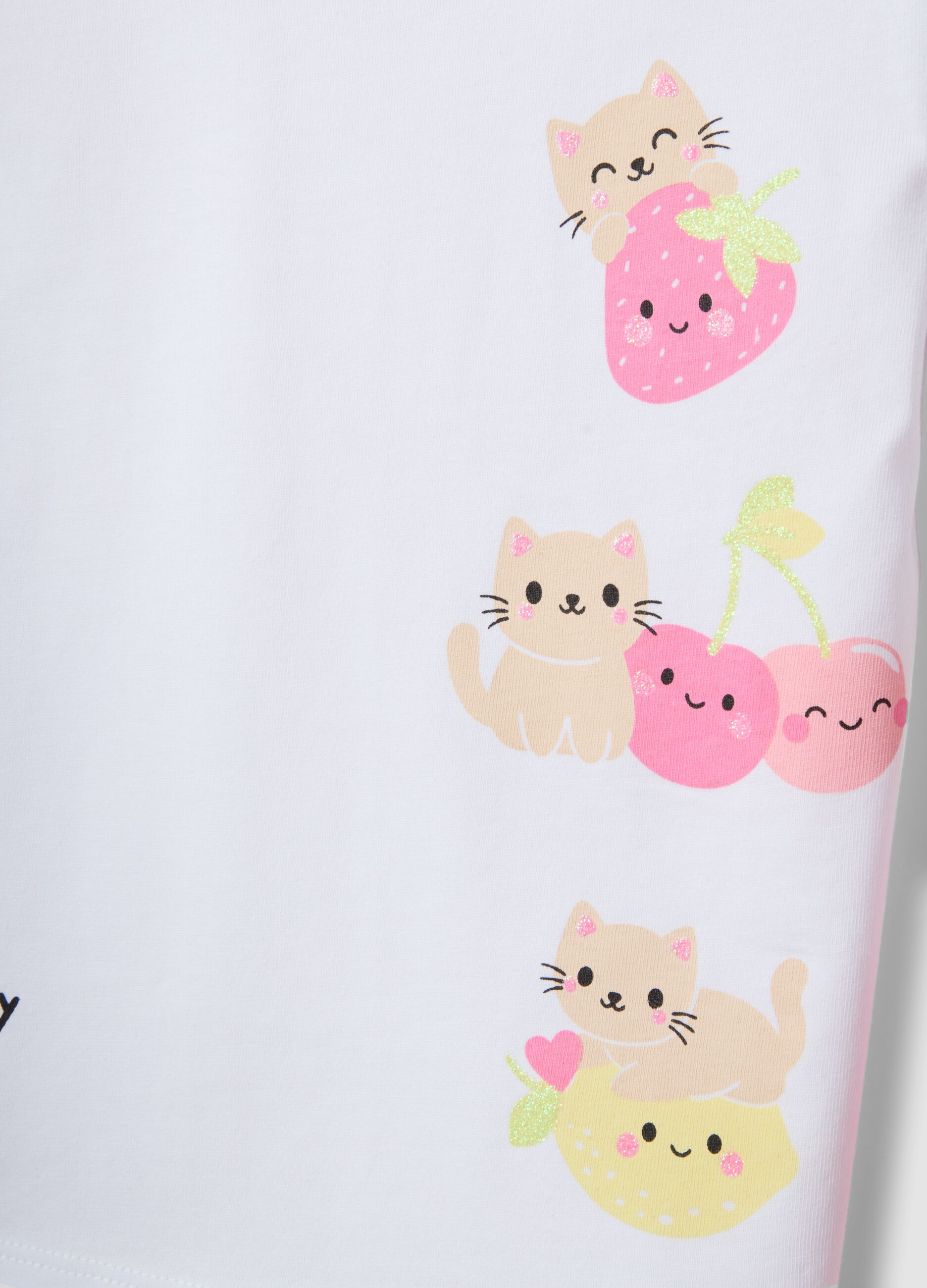 Mehrfarbiges 2er-Pack T-Shirts aus reiner Baumwolle f&uuml;r Baby-M&auml;dchen