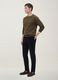 Blue regular-fit stretch cotton cord chino trousers_4