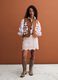 Beige crochet skirt in pure cotton, regular fit_0