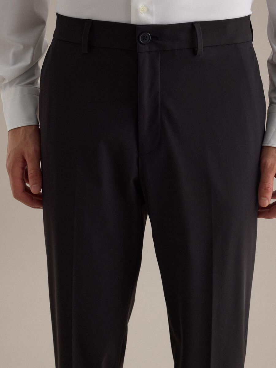 Black formal trousers regular fit_3