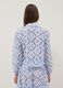 Blue organic cotton shirt with all-over print_3