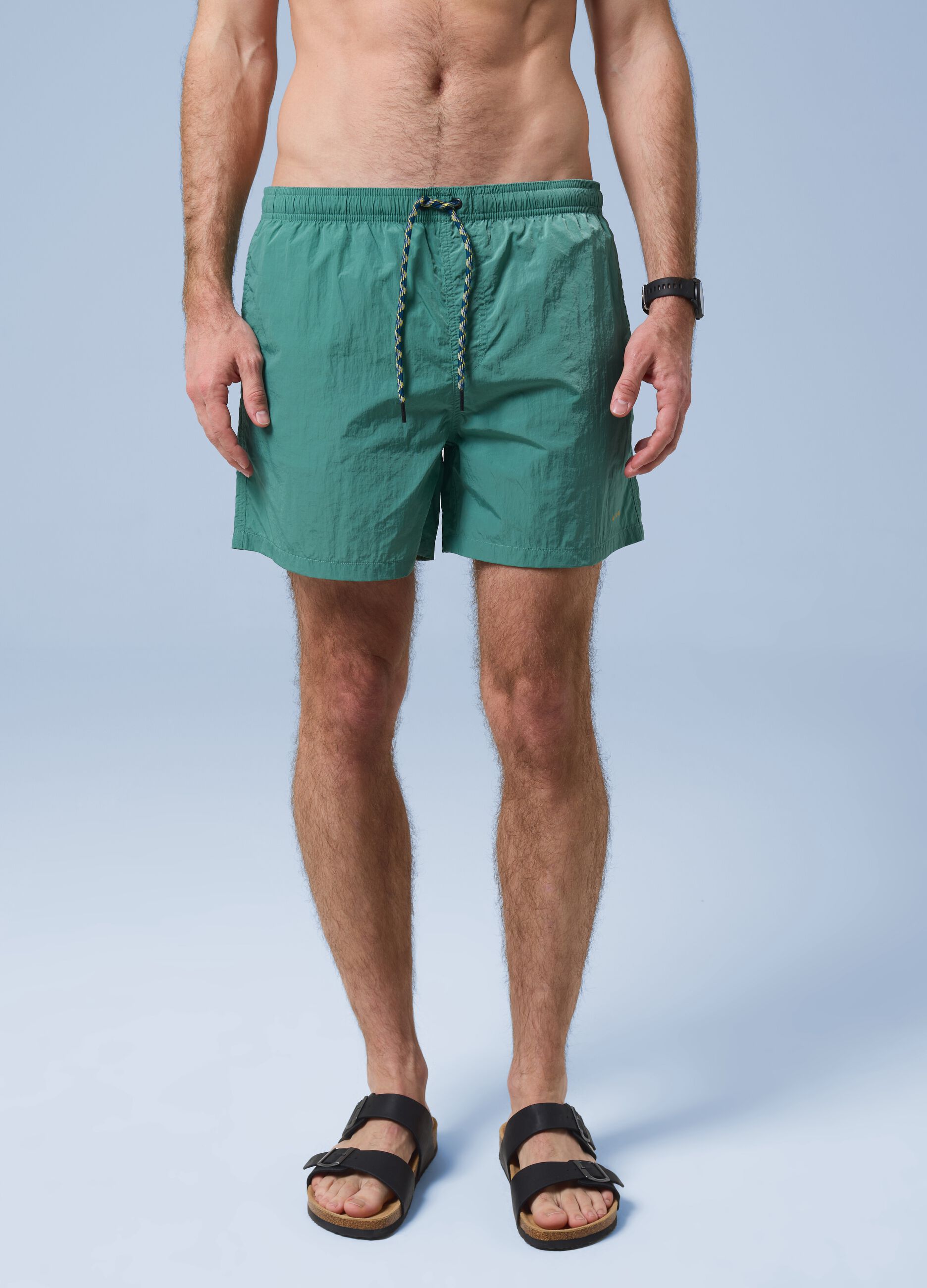 ALTAVIA SAILNG green boxer swim shorts with elasticated waistband