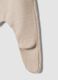Beige baby sleepsuit with feet and wrap closure_3