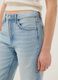 Blue straight regular fit denim jeans in pure cotton_3
