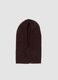 Braune Balaclava aus elastischer Wolle in Jerseystrick_1