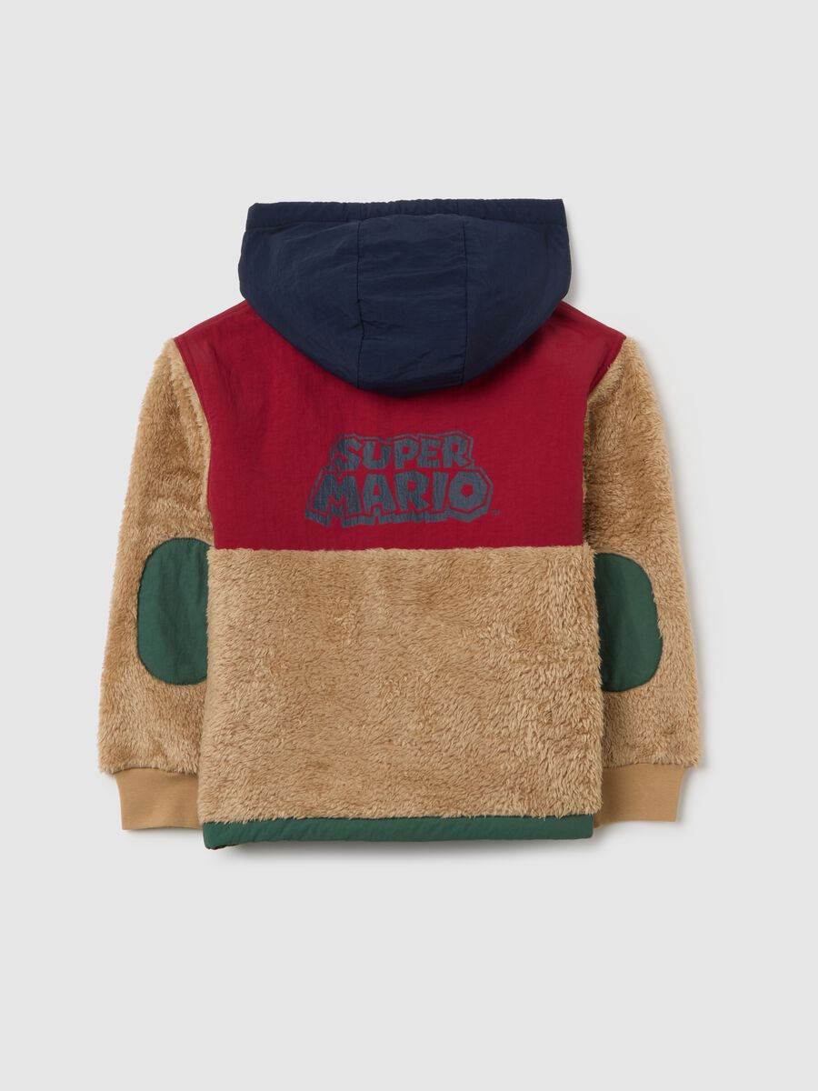 Multicolour children's sherpa sweatshirt full zip regular fit with prints_1