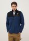 Regular fit heavy multicolor jacket with full zip and high collar_0
