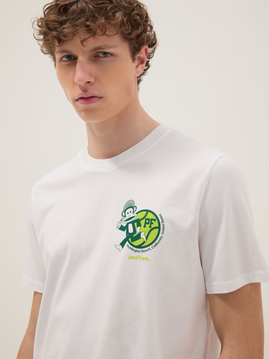 Wei&szlig;es T-Shirt aus reiner Baumwolle mit Paul-Frank-Print, Regular Fit_2