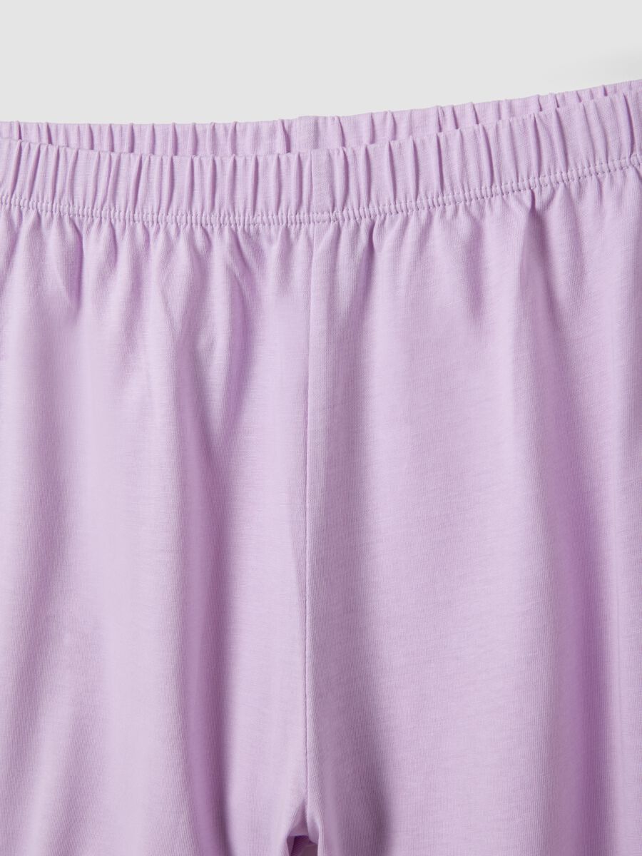 Girls' regular fit multicolour pure cotton pyjamas with prints_3