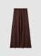 Pantaloni jogger marroni baggy fit in puro cotone_0