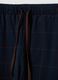 Blue pure organic cotton V-neck pyjamas_1
