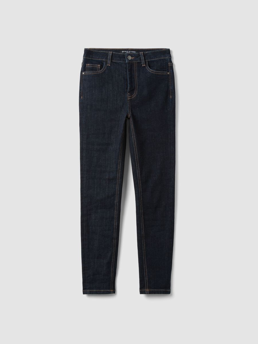 Blue denim skinny-fit jeans in stretch cotton_4