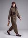 Full-zip verde corta in tessuto soft-touch con collo rialzato ALTAVIA STUDIO_4