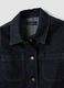 Blue pure cotton denim jacket, regular fit with buttons_1