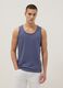Blue pure cotton vest top_0