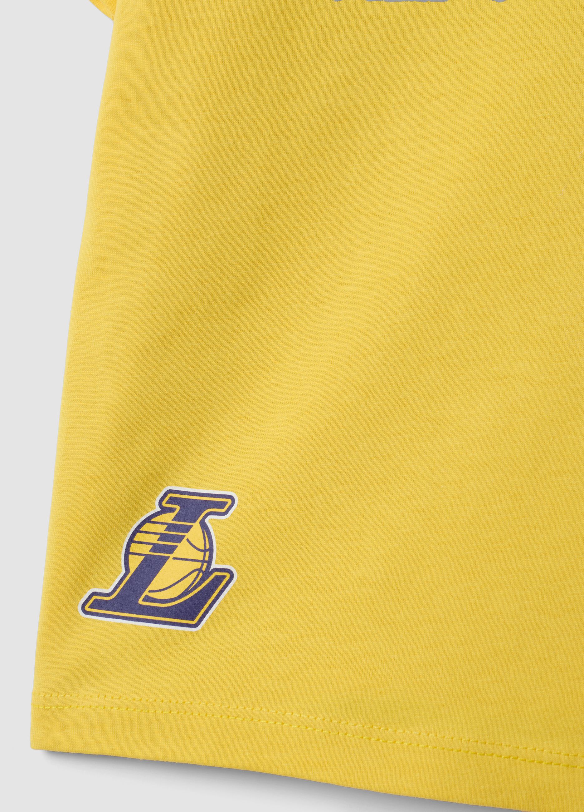 Yellow short-sleeved pure cotton T-shirt