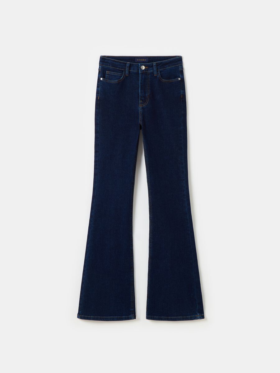 Rinsed flare-fit jeans_3