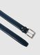 Blue genuine leather belt_1