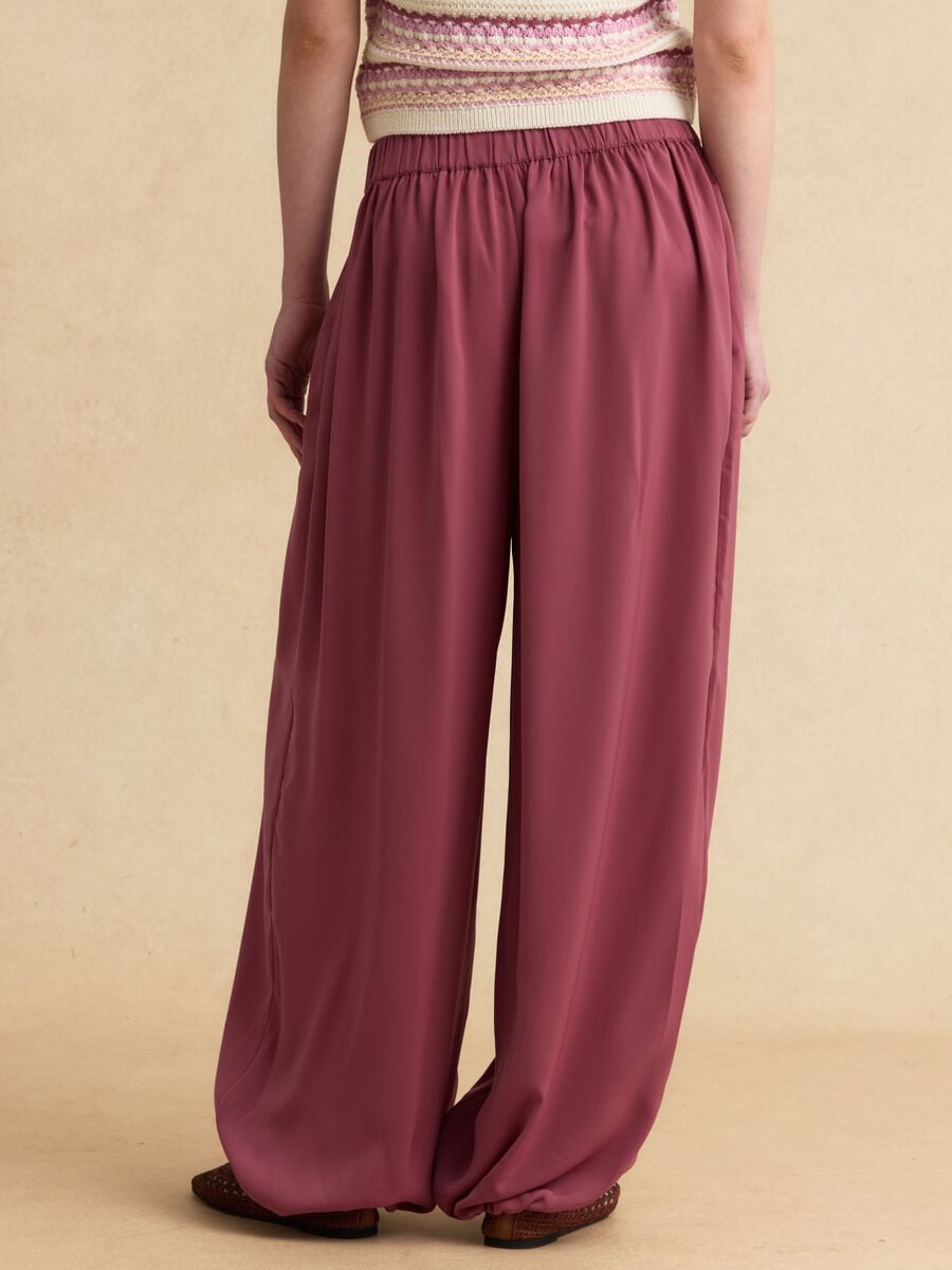 Rosa Joggerhose im Relaxed Fit mit elastischem Bund_2