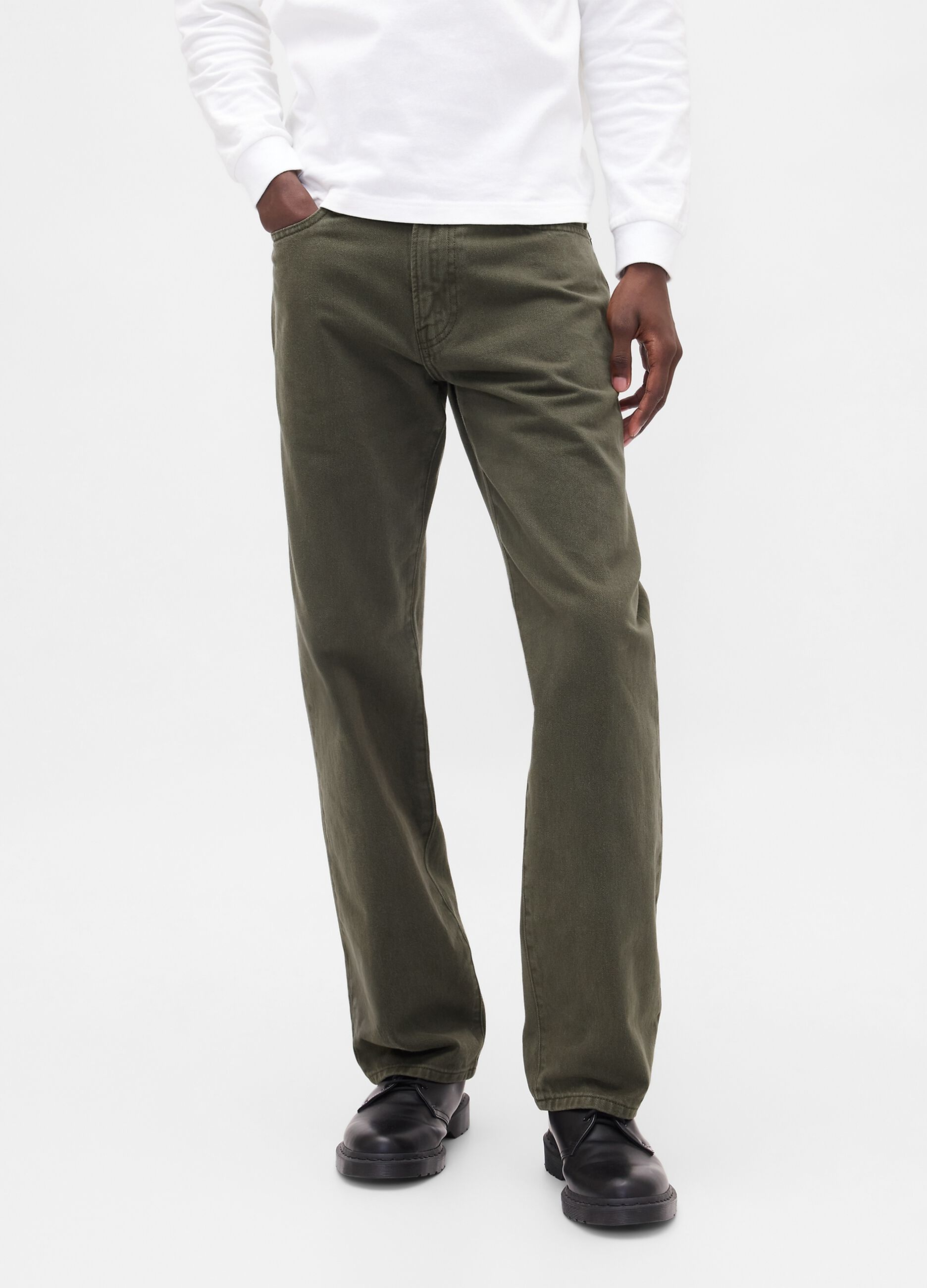 Gr&uuml;ne Baumwollhose