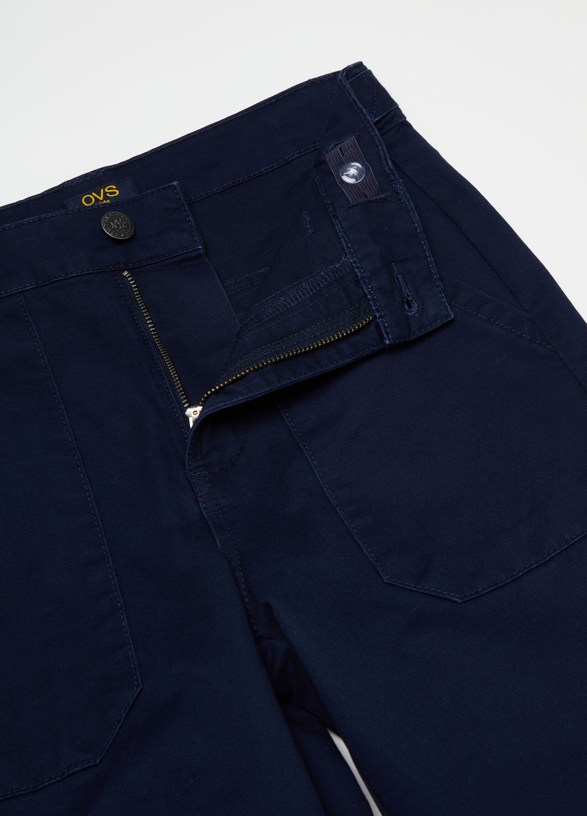 Straight-fit trousers in cotton