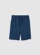Boys&rsquo; blue regular-fit Bermuda shorts in 100% cotton_3